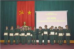 BỘ CHQS TỈNH BẮC KẠN: Rút kinh nghiệm diễn tập khu vực phòng thủ tỉnh năm 2021